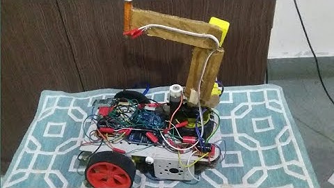 Arduino bluetooth electromagnetic crane