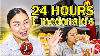 تحدي نهار كامل من ماكدونالدز /MCDONALDS FOR 24HOURS CHALLENGE 