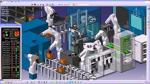 DELMIA Automation V5 - Simulation of Automated Line