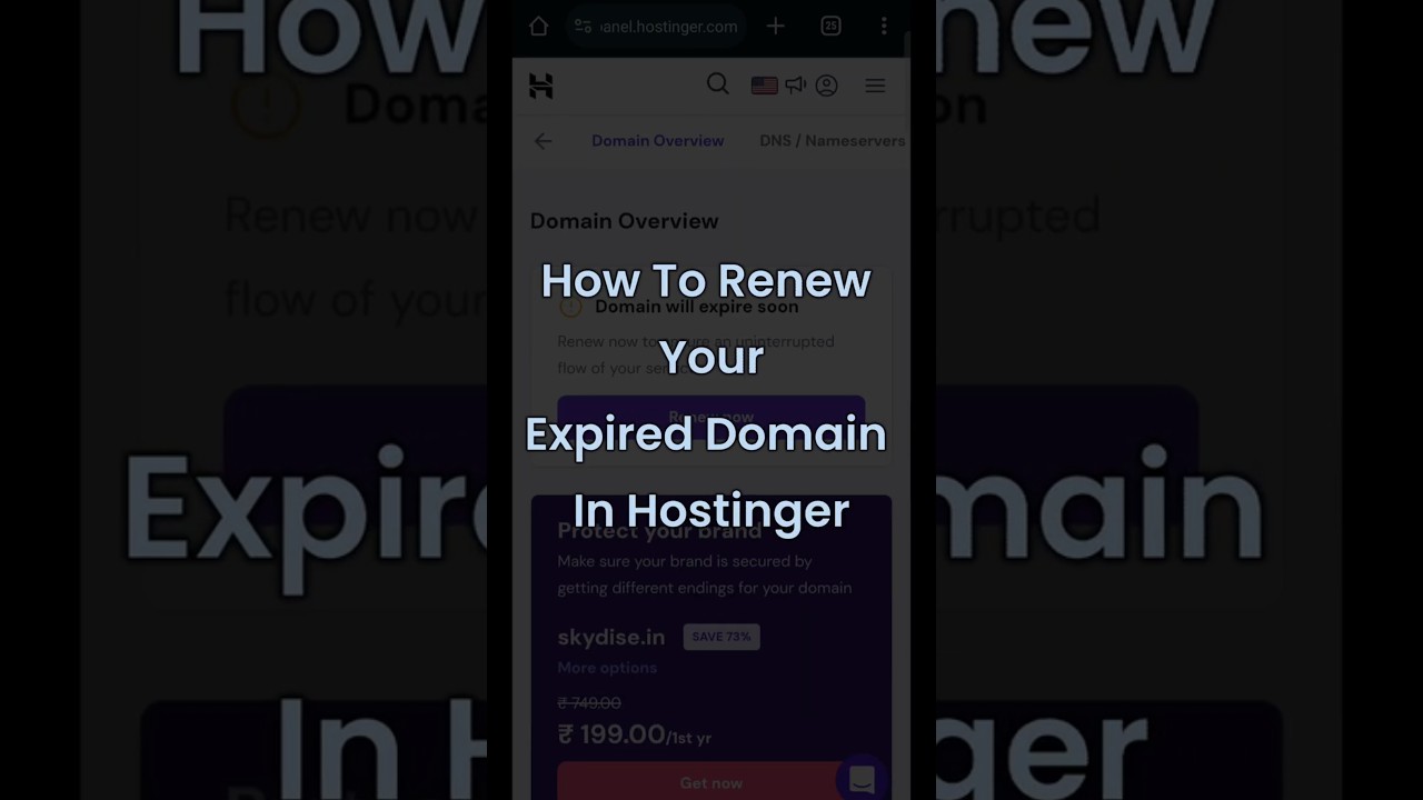 How to renew a domain