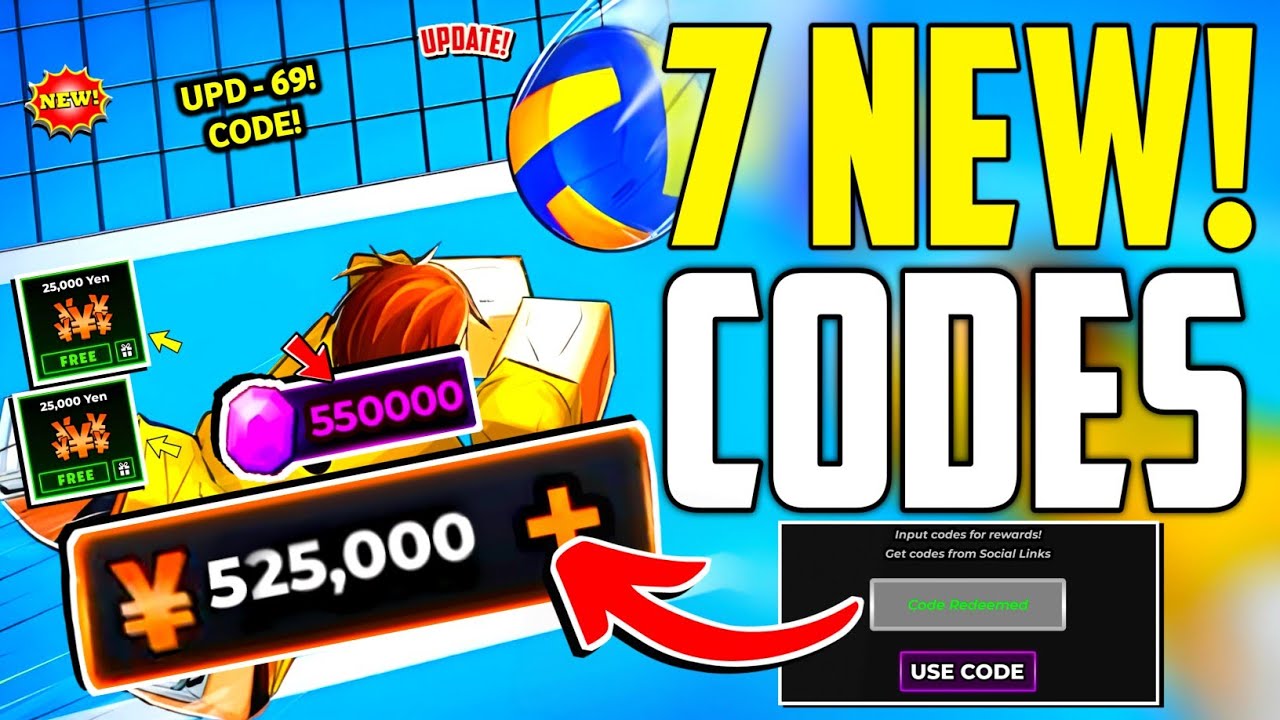 ⚠️Update - 69!💥CODE!⚠️ VOLLEYBALL LEGENDS ROBLOX CODES MAY