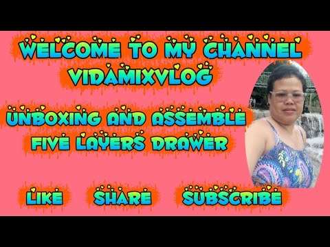 UNBOXING AND ASSEMBLE FIVE LAYERS DRAWER @Vidamixvlog