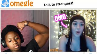 MUSULAR BABY FLEXING on OMEGLE!