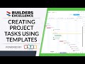 Creating Project Tasks Using Templates