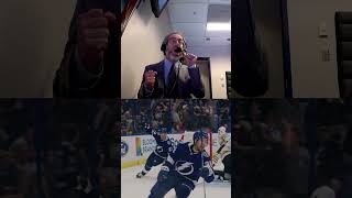 There&#39;s nothing better than Mish on the mic for an OT goal!  #tampabaylightning #hockey #nhl