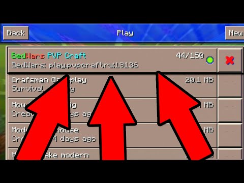 How To Play BEDWARS on SERVER in Craftman Building Craft 