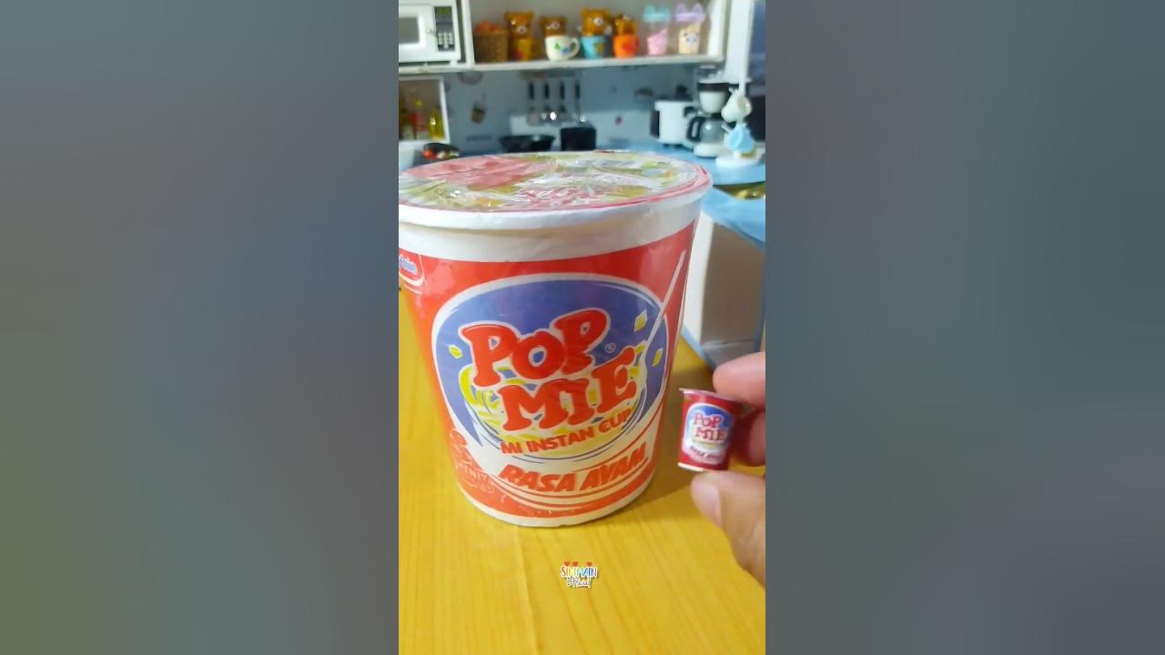 Pop mie mini vs pop mie besar #shorts #popmie