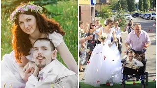 Quen nhau qua mạng, cô gái xinh đẹp bay sang Nga để kết hôn với chàng trai bị teo cả 2 chân