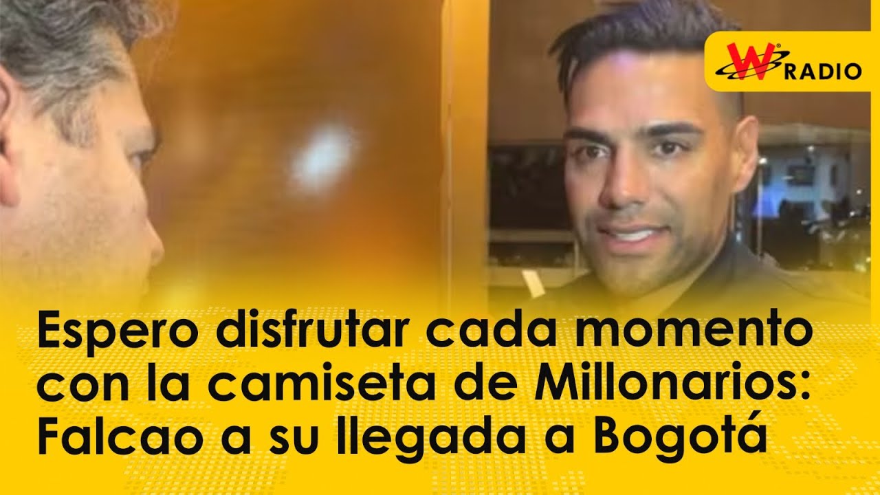 Espero disfrutar cada momento con la camiseta de Millonarios: Falcao a ...