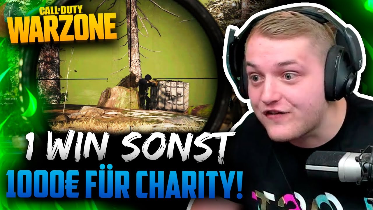 Wenn wir KEINEN WIN schaffen, SPENDE ich 1000€ für Charity! 🧐💶 | Call of Duty: Warzone Free2Play BR!