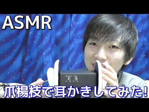 【ASMR】爪楊枝で耳かきしてみた！