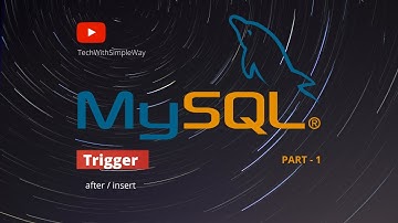22). MySQL Trigger | after insert #trigger