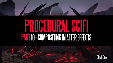 Procedural Sci-Fi Landscape - Blender 2.8 - Part 10: Compositing in After Effects