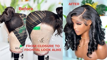 HOW TO DO A GLUELESS SIDE PART CLOSURE WIG | Omoni Got Curls