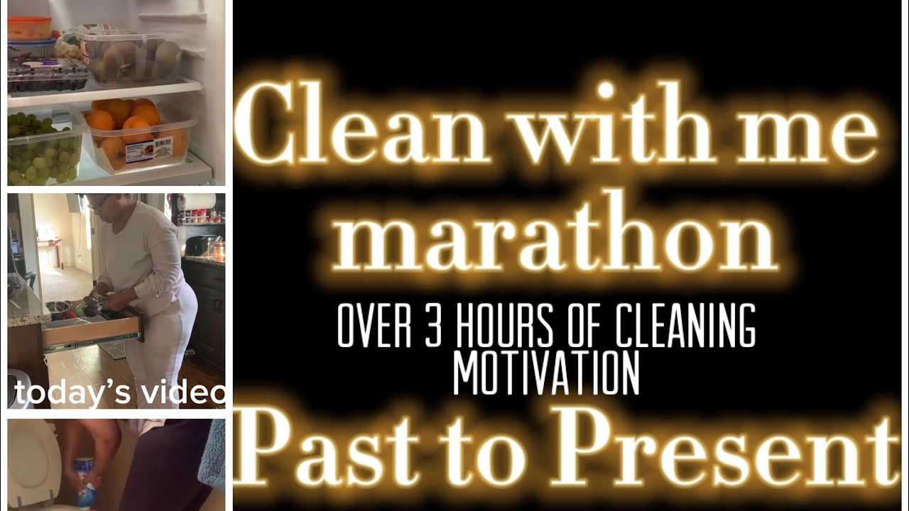 Clean with me Marathon | Over 3 hours cleaning | Cleaning Motivation ...