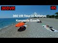 360 VR Tour in Antalya Konyaalti Beach Shot With A Xiaomi Mi Sphere