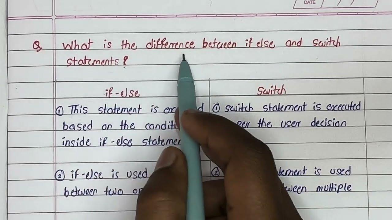 difference between if else and switch statement | if else and switch ...