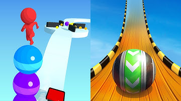 Sky Rolling Ball 3D Vs Stack Rider All Levels NEW UPDATE Gameplay Android, iOS #30