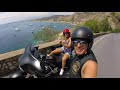 Sicilia in Harley.. Giardini Naxos, Taormina, Isola Bella, Catania, Gole Alcantara. Mancini Gopro