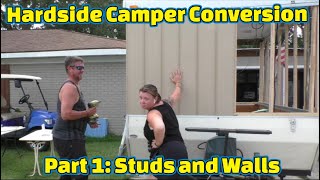 Pop up camper to hardside conversion in 15 min Camper Salon Part 1 (turn on CC)