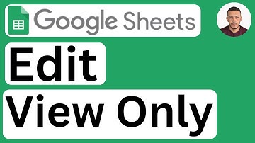 How to Change View Only to Edit in Google Sheets - Easy to Follow