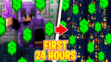 MY FIRST 24 HOURS ON FACTIONS... *INSANE* | BEST Minecraft Factions Servers In 2024! | Java & MCPE