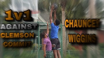 1V1 AGAINST 6’10 CLEMSON COMMIT CHAUNCEY WIGGINS!!!🔥( He’s Unstoppable!!😱)