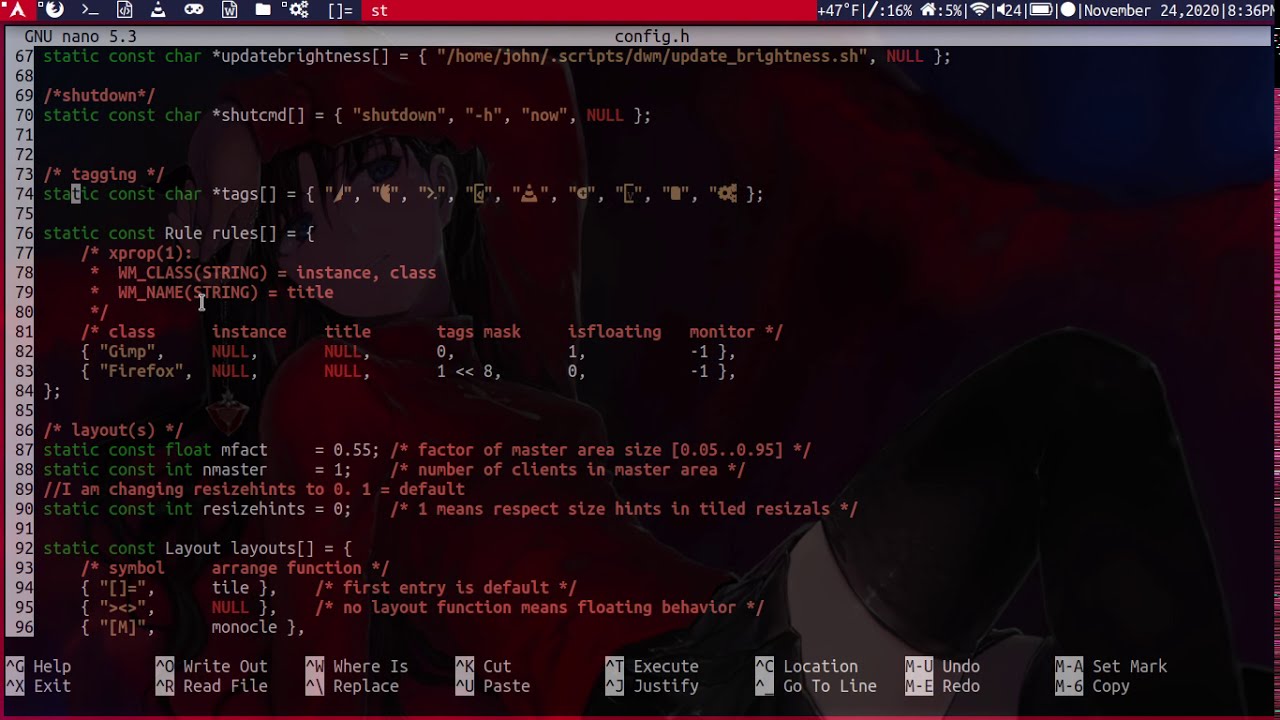 How to Edit DWM Workspace Tag Text!
