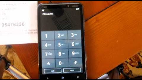 SIM-Unlocking the Windows Phone 7 (HTC HD7)