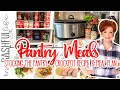 PANTRY MEALS  CrockPot Meal Stocking the Pantry and Meal Plan