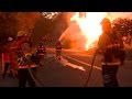 California firefighters battling 80-foot "walls of fire"
