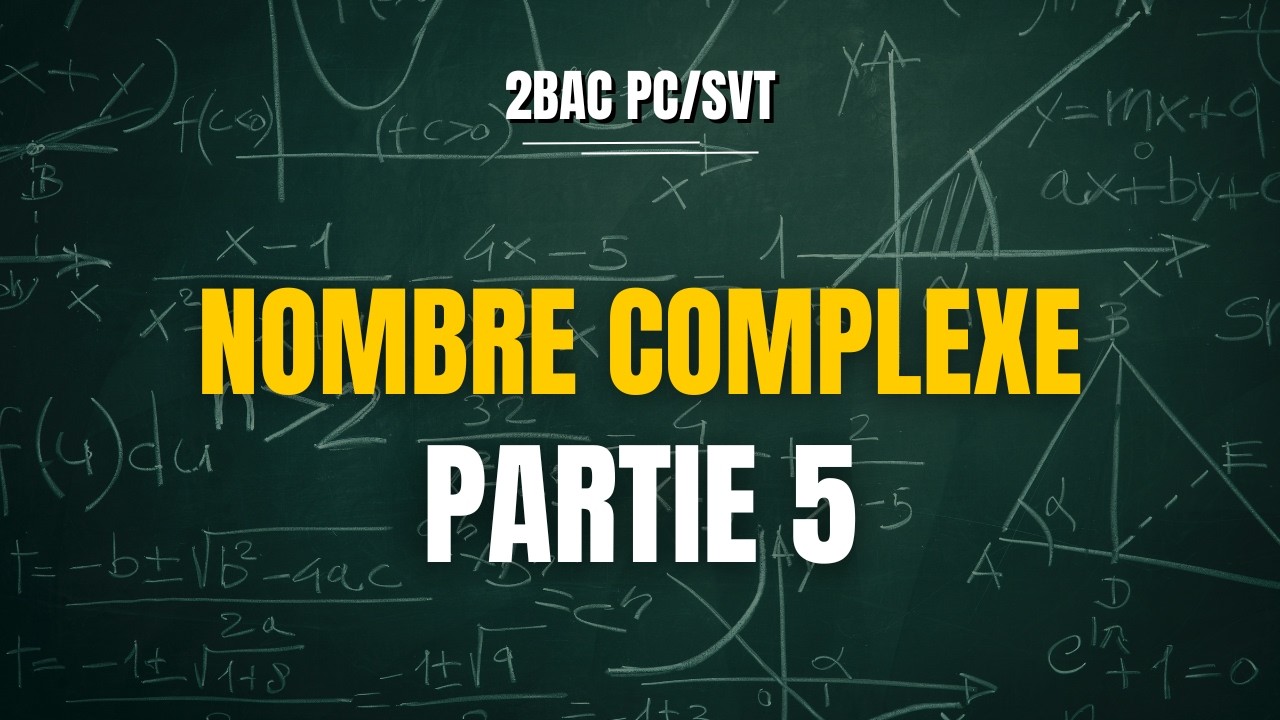2BAC : nombre complexe , partie 5 , argument , forme trigonométrique 