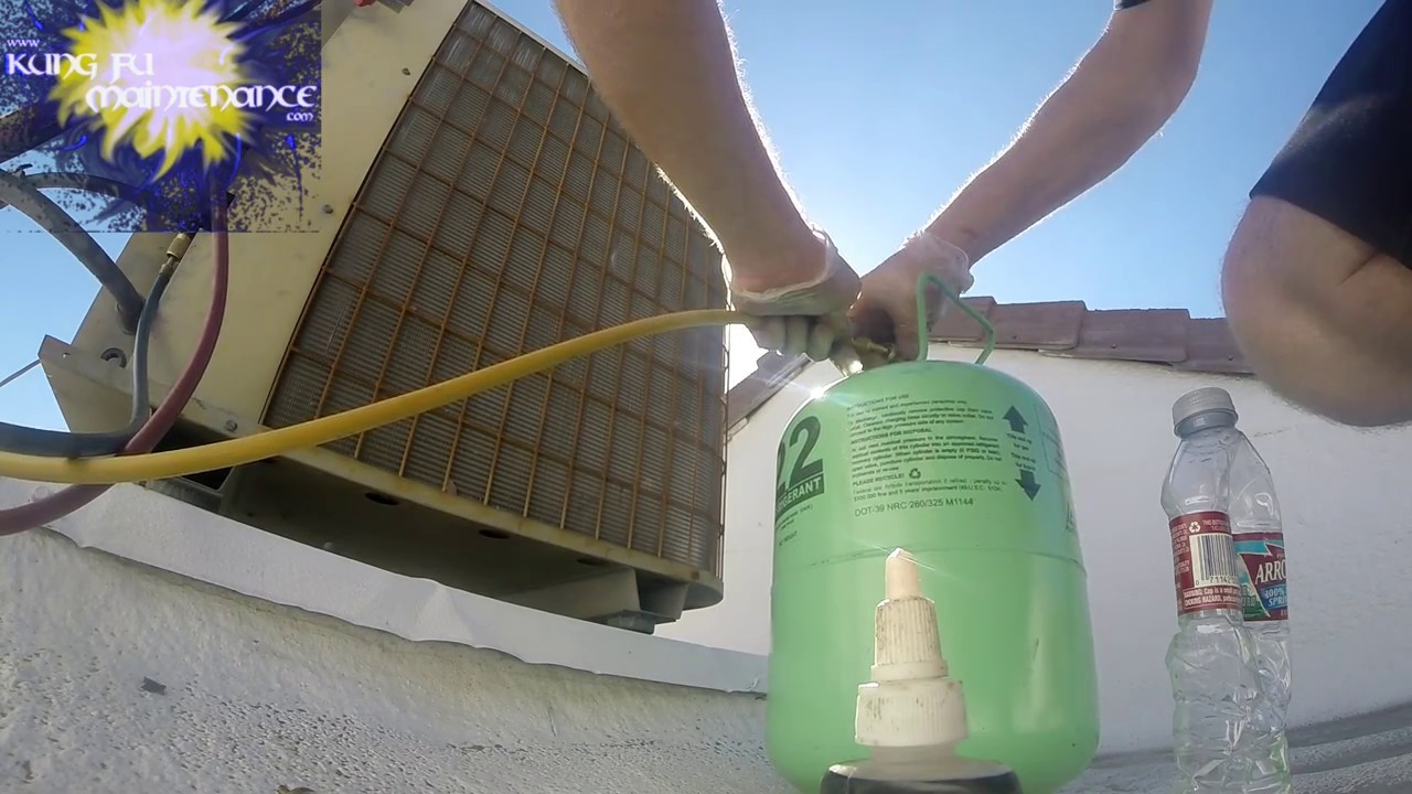 Sounds Of Air Conditioner Refrigerant Equalizing Back Into Gas Tank