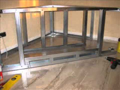 Muretto porta tv in cartongesso youtube Costruire muro in cartongesso
