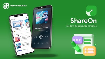 2 App Template| Modern Blogging App| Content Sharing | News Channel App | ShareOn | +91 7672 000 500