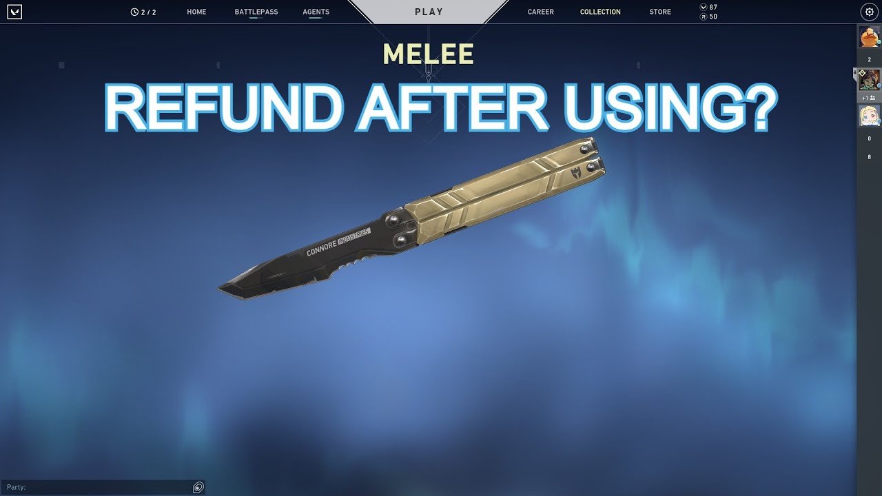 Can you refund a skin after using it VALORANT YouTube