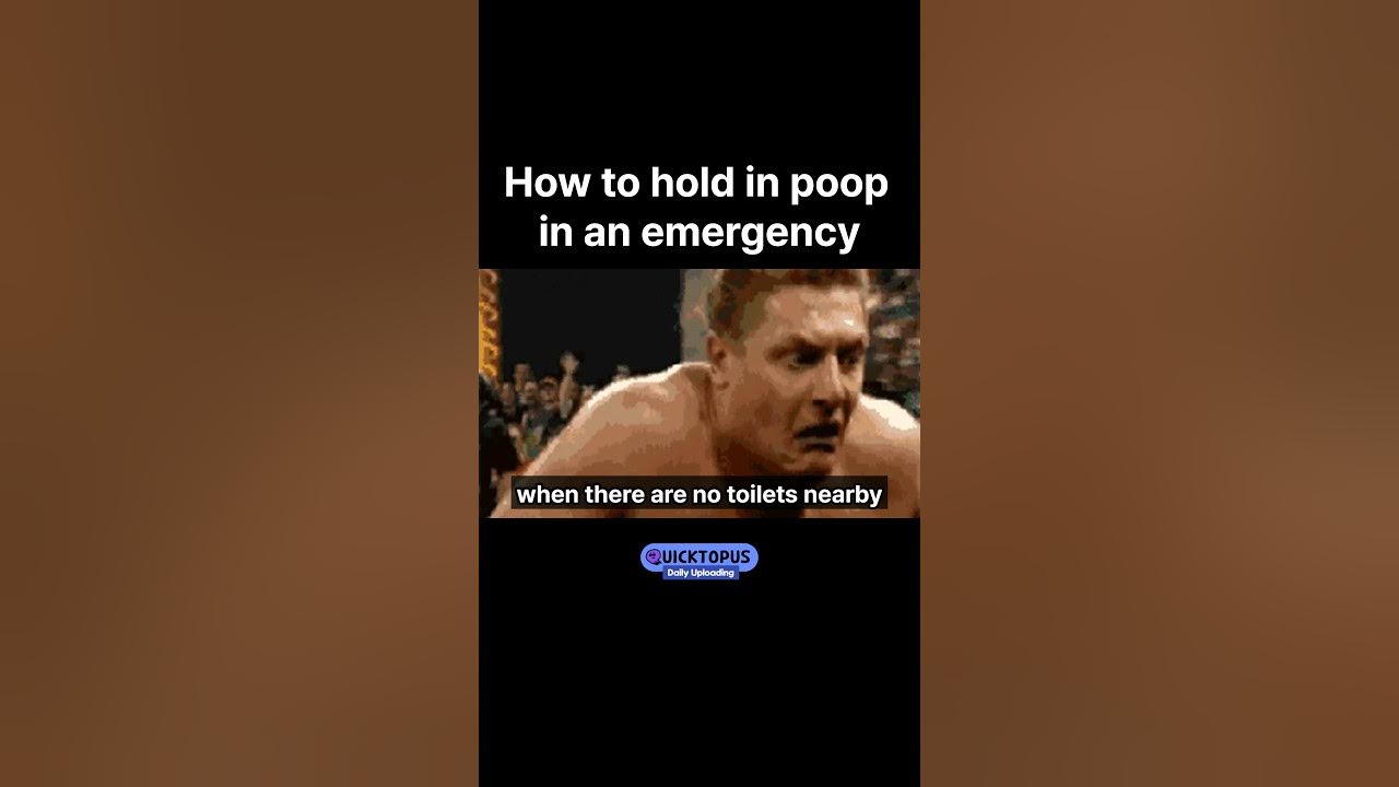 How to hold in poop in an emergency (Life hack verified in Korea) YouTube