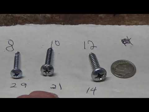 Sheet metal screw and drill bits sizes, Sheetmetal screws will work in wood but not wood