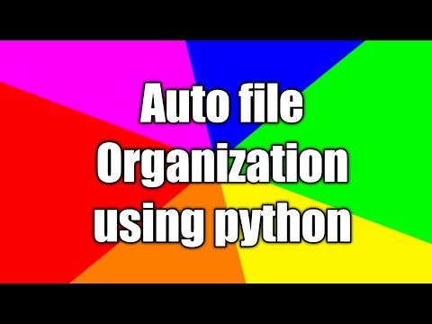 Auto File Organization In python