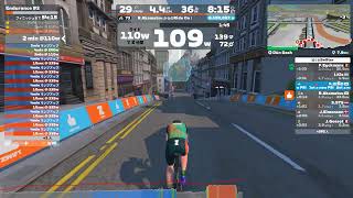 【2025/11/14/金曜日ZWIFTワークアウト】Endurance2だいたい60回転。