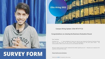 Survey form  | Elite nth 2021-22 | Wilp 2021-22 |Clearing the Business evaluation round