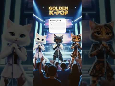 KPop Cats Pretty #huntrix #cat #cat #DreamScreenAI