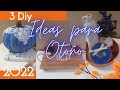 🔵🎃3Diy para Otoño fácil 2O22/fall decor 2022 #decoracionparaelhogar #ideasdeotoño #calabazatendencia