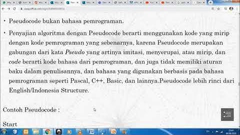 Penulisan Algoritma Dengan Menggunakan Pseudocode