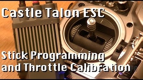 Castle Talon ESC Stick Programming and Throttle Calibration (TT Raptor E550FBL)