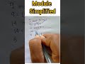 Master the module in 30 seconds 🚀||Shortcut for today's module 🔢🔥||#rumaiyamathtricks #maths #short