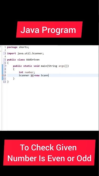 Java Program To Check Given Number Is Even or Odd #java # ...