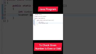 Java Program To Check Given Number Is Even or Odd #java #javaprogramming screenshot 3