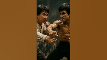 "Legend vs Legend: Jackie Chan Battles Bruce Lee in an Epic Showdown" #fight #ai #trend #kungfu