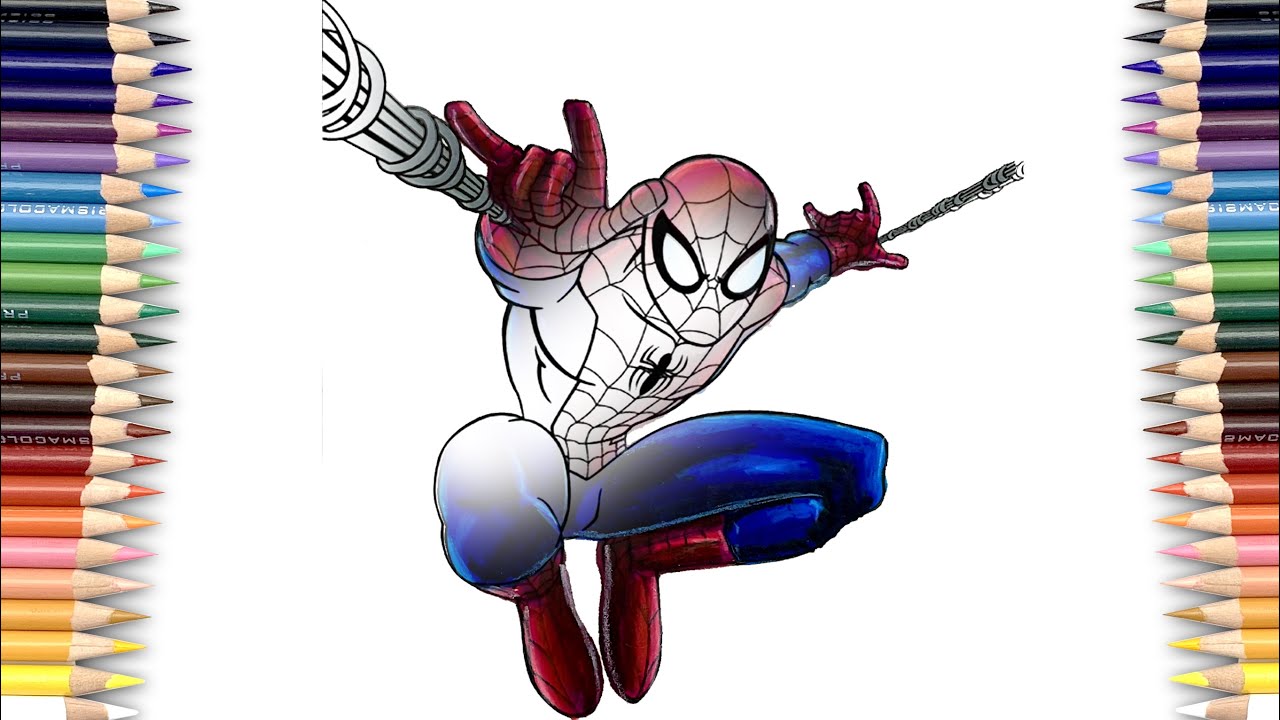 Ultimate Spiderman Coloring Page | Spider-Man Coloring [NCS] - YouTube